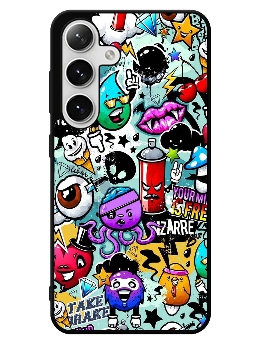 Cartoon Graffiti Samsung Galaxy S24 5G Case