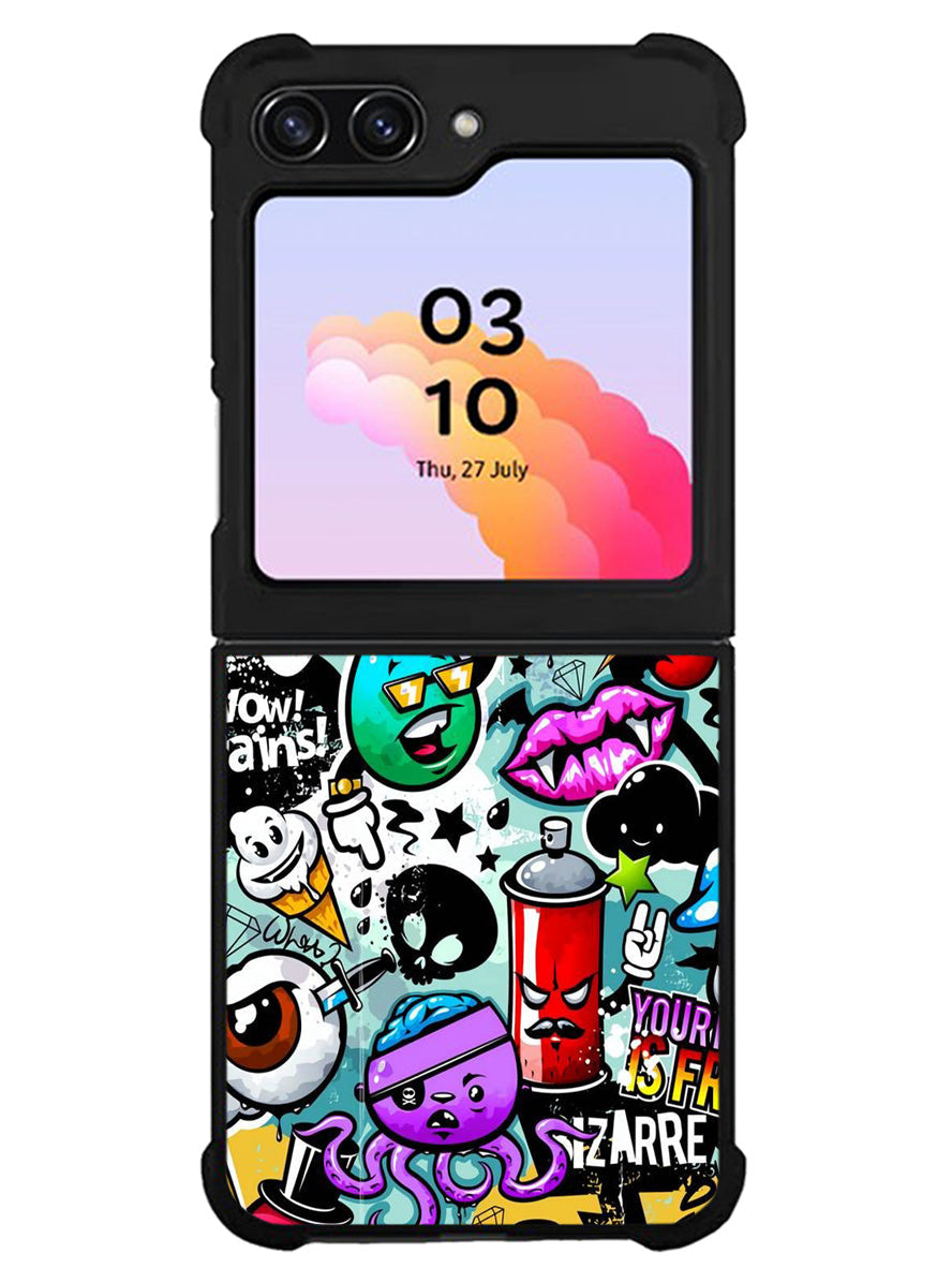 Cartoon Graffiti Samsung Galaxy Z Flip 5 5G 2023 Case