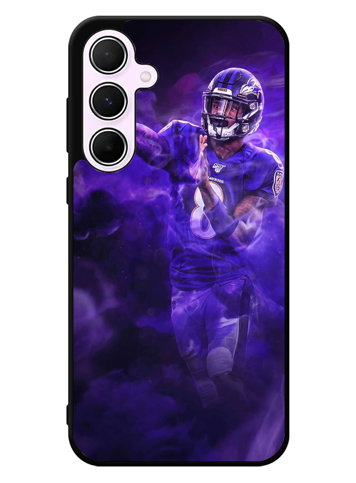 Lamar Jackson Smoke Samsung Galaxy A35 5G Case