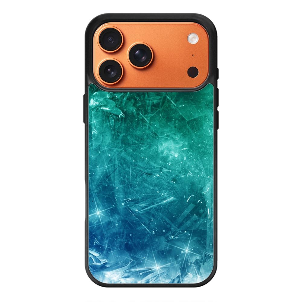 Green Blue Ice iPhone 17 Pro Max Case QC8306