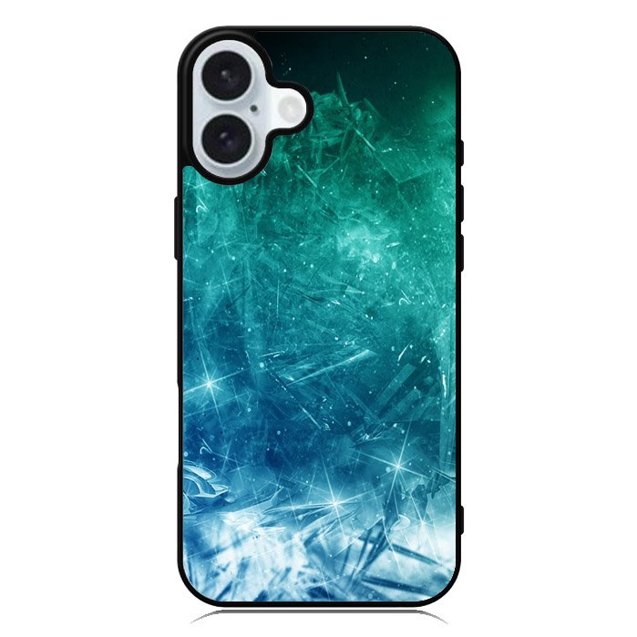 Green Blue Ice iPhone 16 Plus Case QC8306