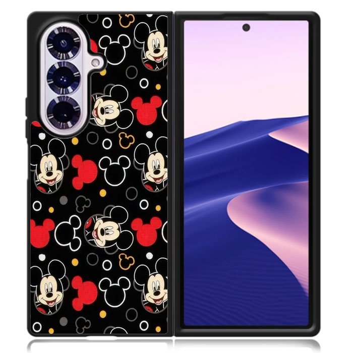 Mickey Mouse Black Samsung Galaxy Z Fold 7 Case OV9506