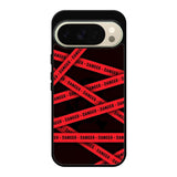 Red Danger Tape Google Pixel 10 Pro Case QC9533