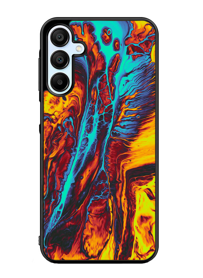 Orange And Blue Fluid Samsung Galaxy A15 5G Case OV9586