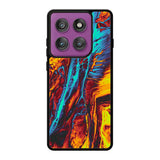Orange And Blue Fluid Motorola Moto Edge 60 Pro Case QC9586