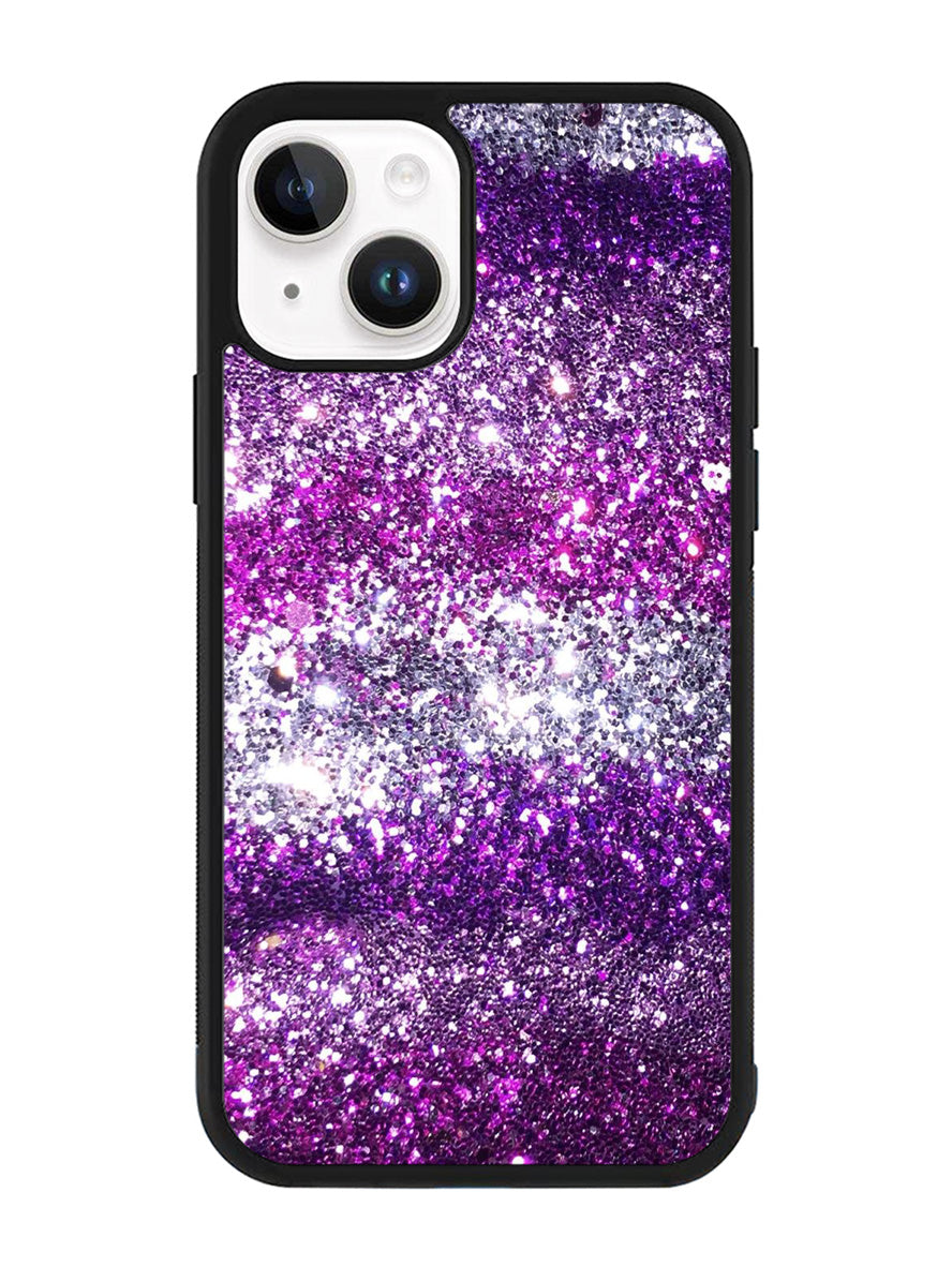Pink Purple Silver iPhone 15 Plus Case OV9553