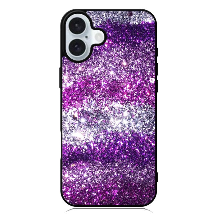 Pink Purple Silver iPhone 16 Plus Case QC9553