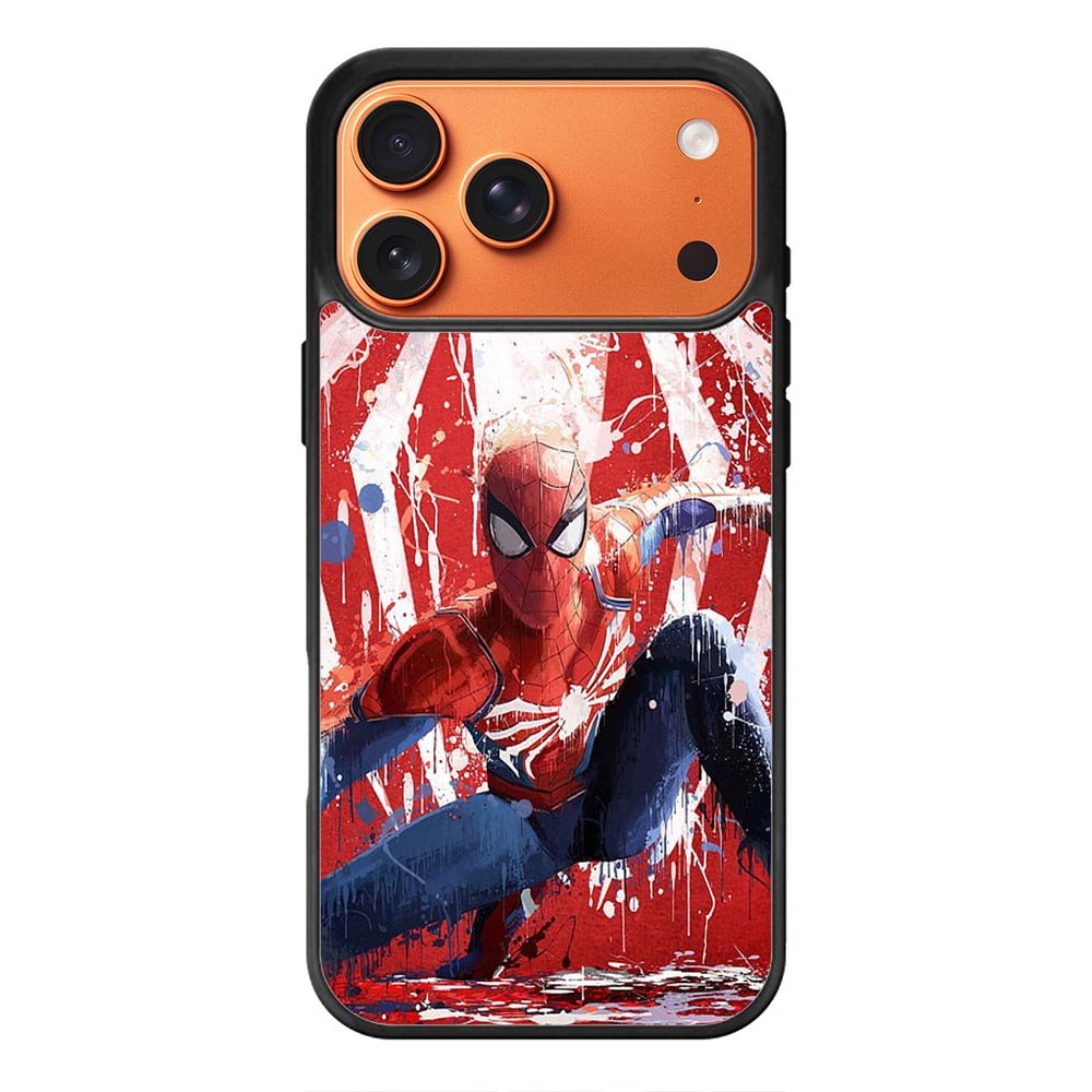 Spiderman Painted iPhone 17 Pro Max Case OV8949