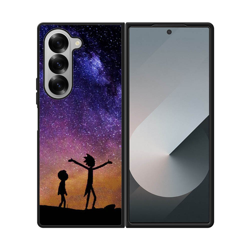 Rick and Morty Space Nebula Samsung Galaxy Z Fold 7 5G Case QC0966