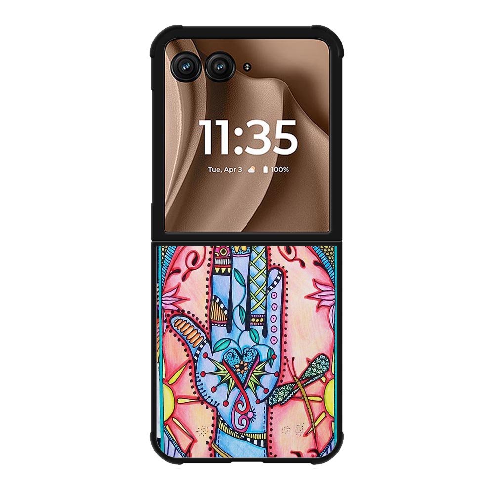 Hand Mandala Singleton Hippie Motorola Moto RAZR Plus 2025 Case OV5058