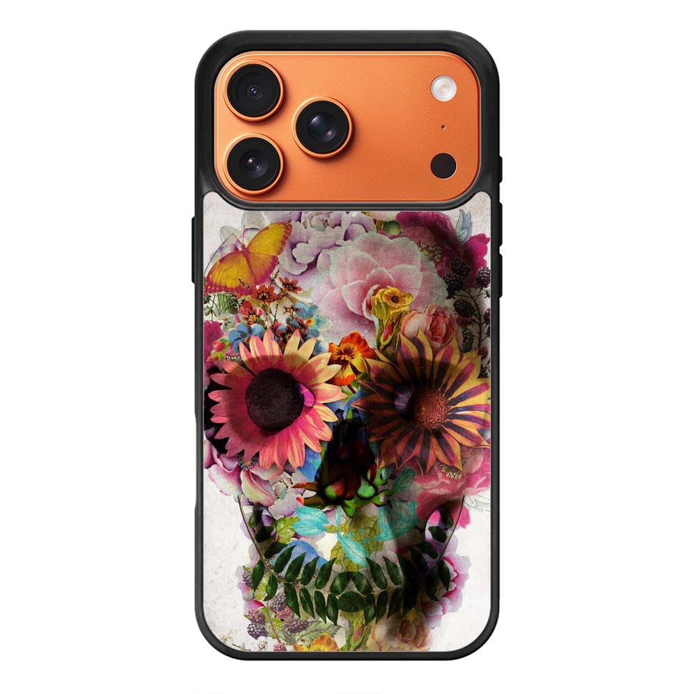 Floral Skeleton iPhone 17 Pro Max Case QC4869