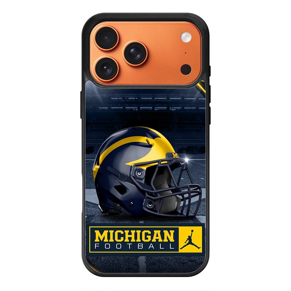 michigan wolverines helmet iPhone 17 Pro Case