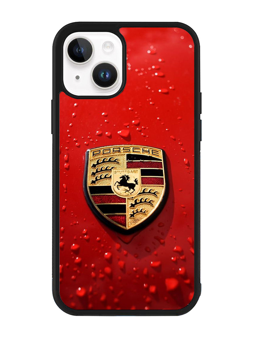 Porsche Logo Red iPhone 15 Plus Case OV1035