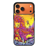 Rick And Morty World Full Colour iPhone 17 Pro Case QC1044