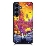 Rick And Morty World Full Colour Samsung Galaxy S25 FE Case OV1044