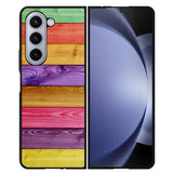 colorful wood FLX0502 Samsung Galaxy Z Flip 5 , Z Flip 4 , Z Flip 3 , Z Fold 5 , Z Fold 4 , Z Fold 3 5G Case