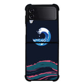 Dark Full Wave FLX0530 Samsung Galaxy Z Flip 5 , Z Flip 4 , Z Flip 3 , Z Fold 5 , Z Fold 4 , Z Fold 3 5G Case