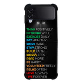 Daily motivation FLX0547 Samsung Galaxy Z Flip 5 , Z Flip 4 , Z Flip 3 , Z Fold 5 , Z Fold 4 , Z Fold 3 5G Case