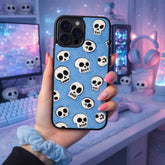 Cute Skull Pattern Illustration Case Cover Protective for iPhone, Samsung & Google Pixel HE0002