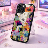 Colorful Poppy Floral Wall Art Case Cover Protective for iPhone, Samsung & Google Pixel HE0065