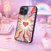 Radiant Heart Energy Flow Case Cover Protective for iPhone, Samsung & Google Pixel HE0166