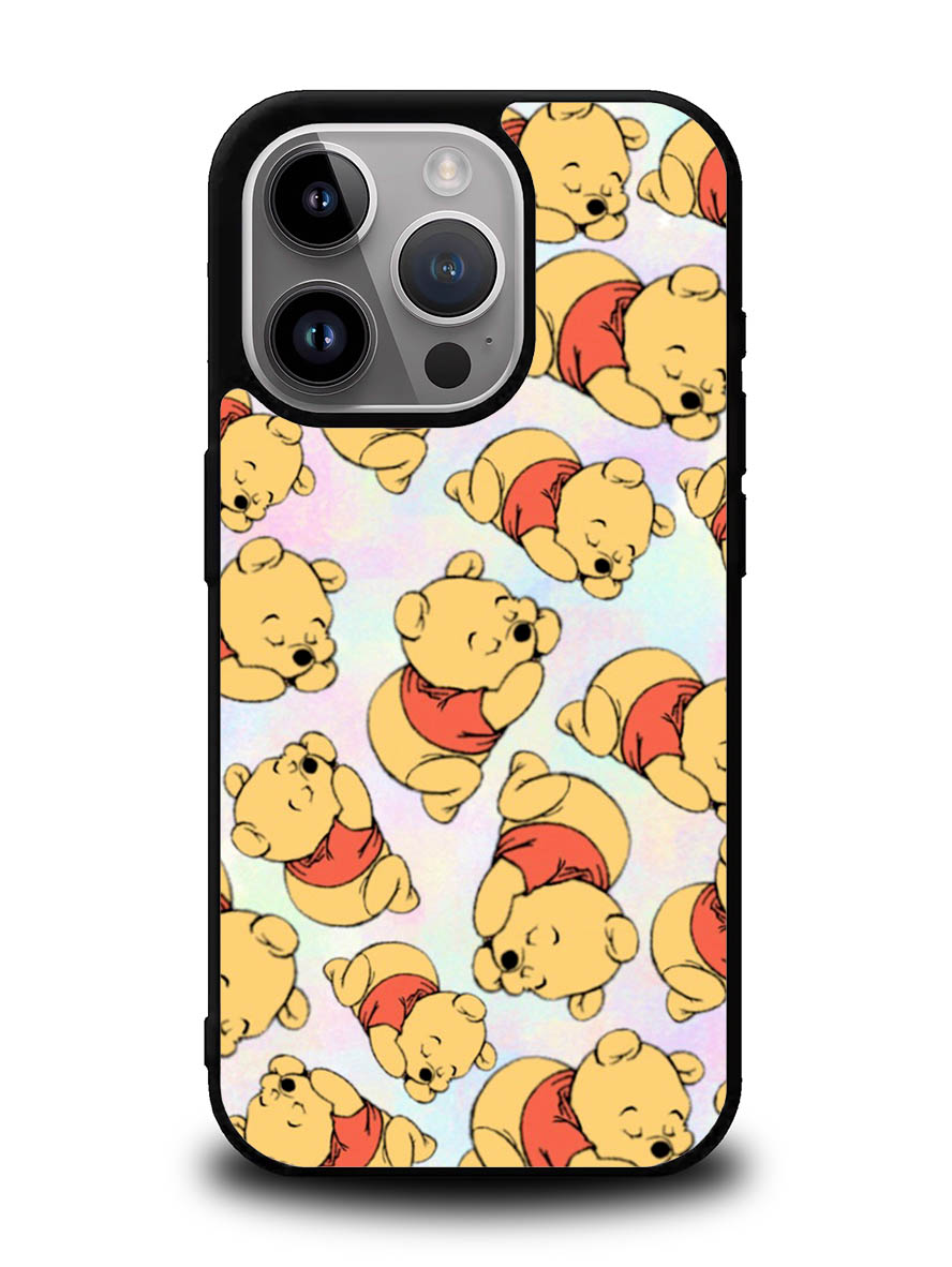 Winnie The Pooh Pattern iPhone 15 Pro Case OV1152