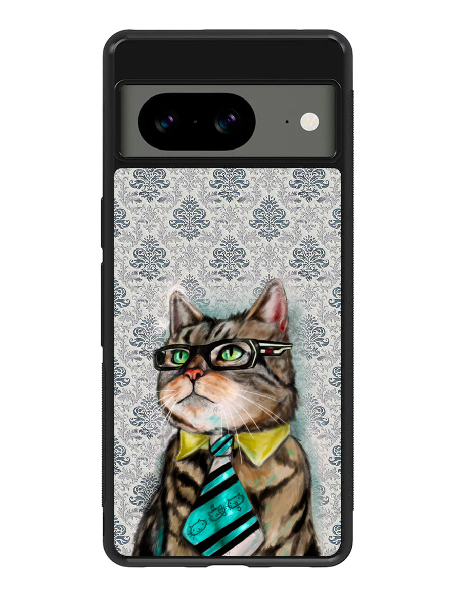 business cat Google Pixel 8 Case QC1192