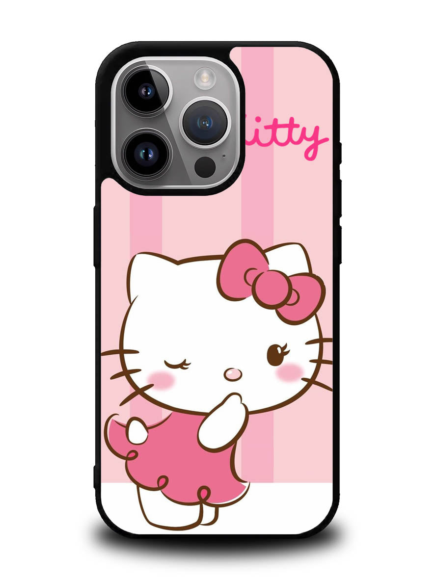 hello kitty cute pink iPhone 15 Pro Case