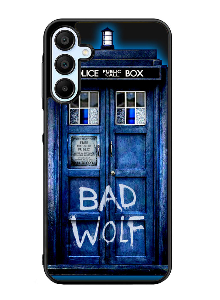 Doctor Who TARDIS Bad Wolf Blue Samsung Galaxy A15 5G Case