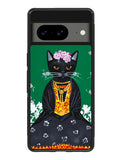 Frida Catlo Floral Black Cat Google Pixel 8A Case QC1215