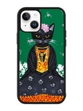 Frida Catlo Floral Black Cat iPhone 14 Case QC1215