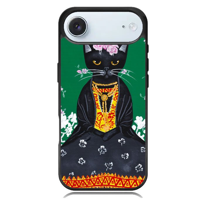Frida Catlo Floral Black Cat iPhone 17 Air Case OV1215