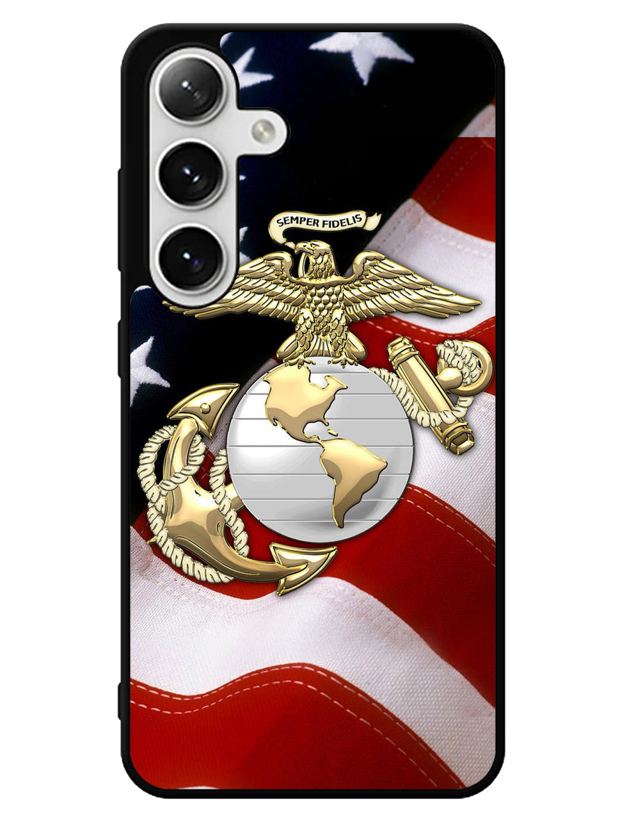 Marine Corps Anchor 1st Samsung Galaxy S25 5G Case