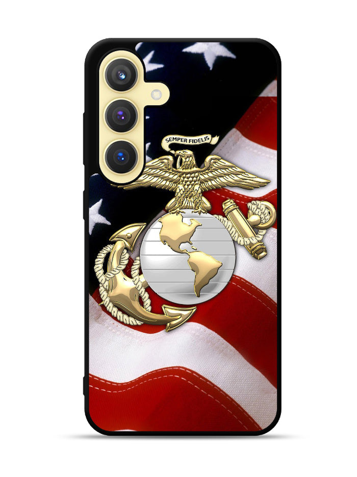 Marine Corps Anchor 1st Samsung Galaxy S24 Plus 5G , Samsung Galaxy S24+ 5G Case