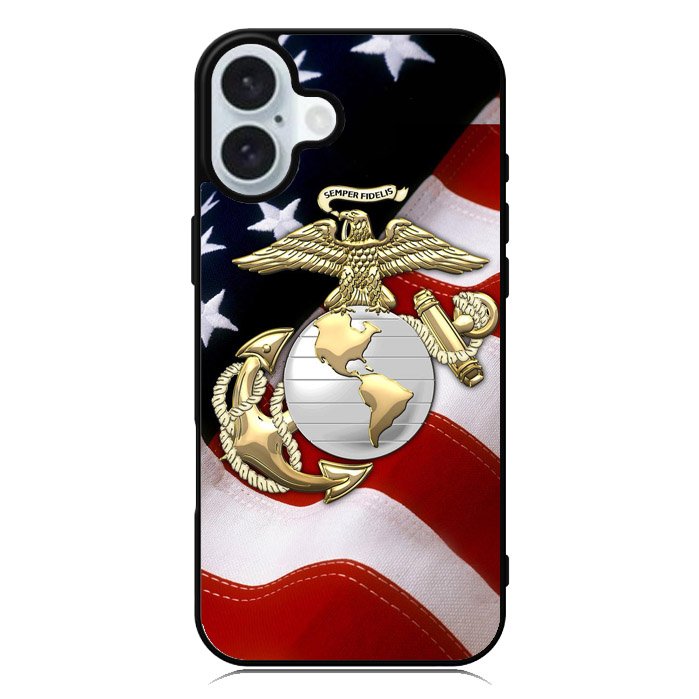 Marine Corps Anchor 1st iPhone 16 Case