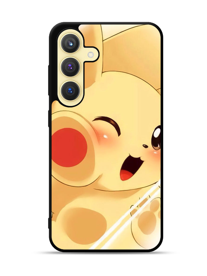 Pikachu Cute Pokemon Samsung Galaxy S25 Plus 5G , Samsung Galaxy S25+ 5G Case