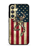 Browning Deer Real Tree Camo USA Flag Samsung Galaxy S25 Plus 5G , Samsung Galaxy S25+ 5G Case