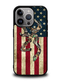 Browning Deer Real Tree Camo USA Flag iPhone 16 Pro Case