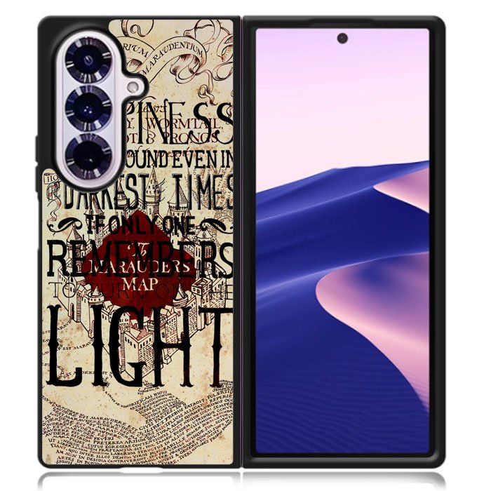 Harry Potter Marauders Map Happines Samsung Galaxy Z Fold 7 Case OV1242