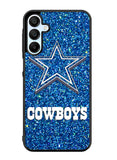 Dallas Cowboys Sparkling Glitter Samsung Galaxy A15 5G Case