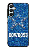 Dallas Cowboys Sparkling Glitter Samsung Galaxy A25 5G Case