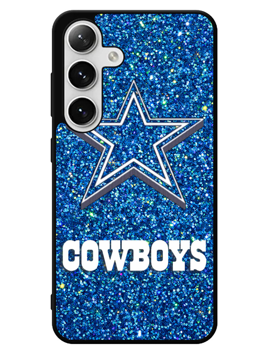 Dallas Cowboys Sparkling Glitter Samsung Galaxy S25 5G Case