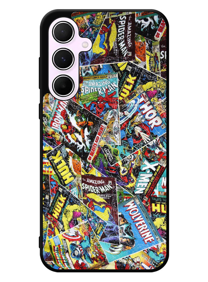 Marvel Comics Cover Samsung Galaxy A55 5G Case