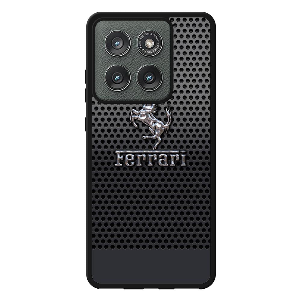 Ferrari Chrome Logo Motorola Moto Edge 2025 Case QC1286