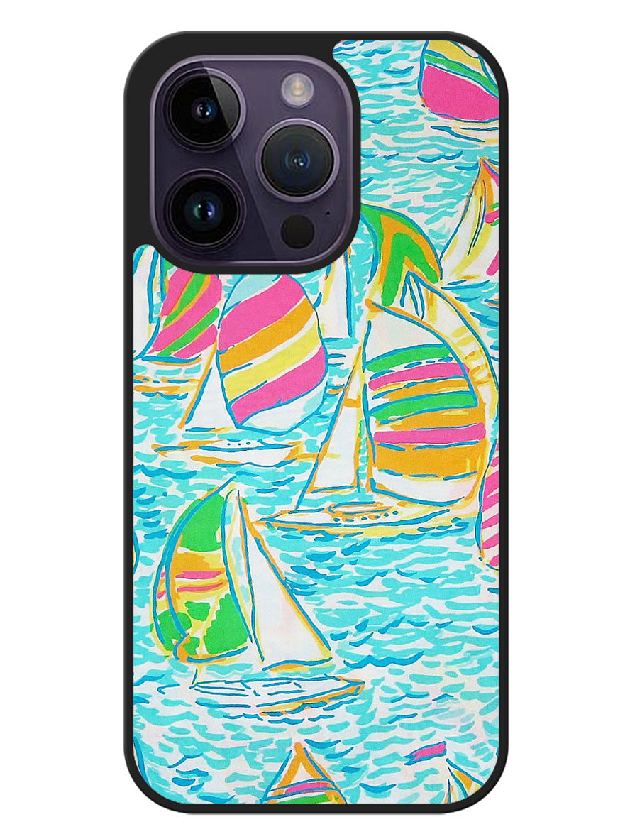 Lilly Pulitzer Sailboat iPhone 14 Pro Max Case