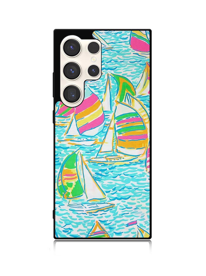 Lilly Pulitzer Sailboat Samsung Galaxy S25 Ultra 5G Case