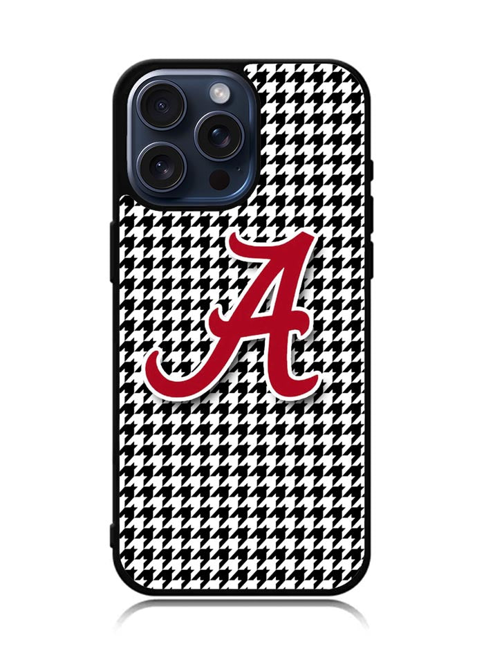 Alabama Houndstooth Crimson Tide iPhone 15 Pro Max Case