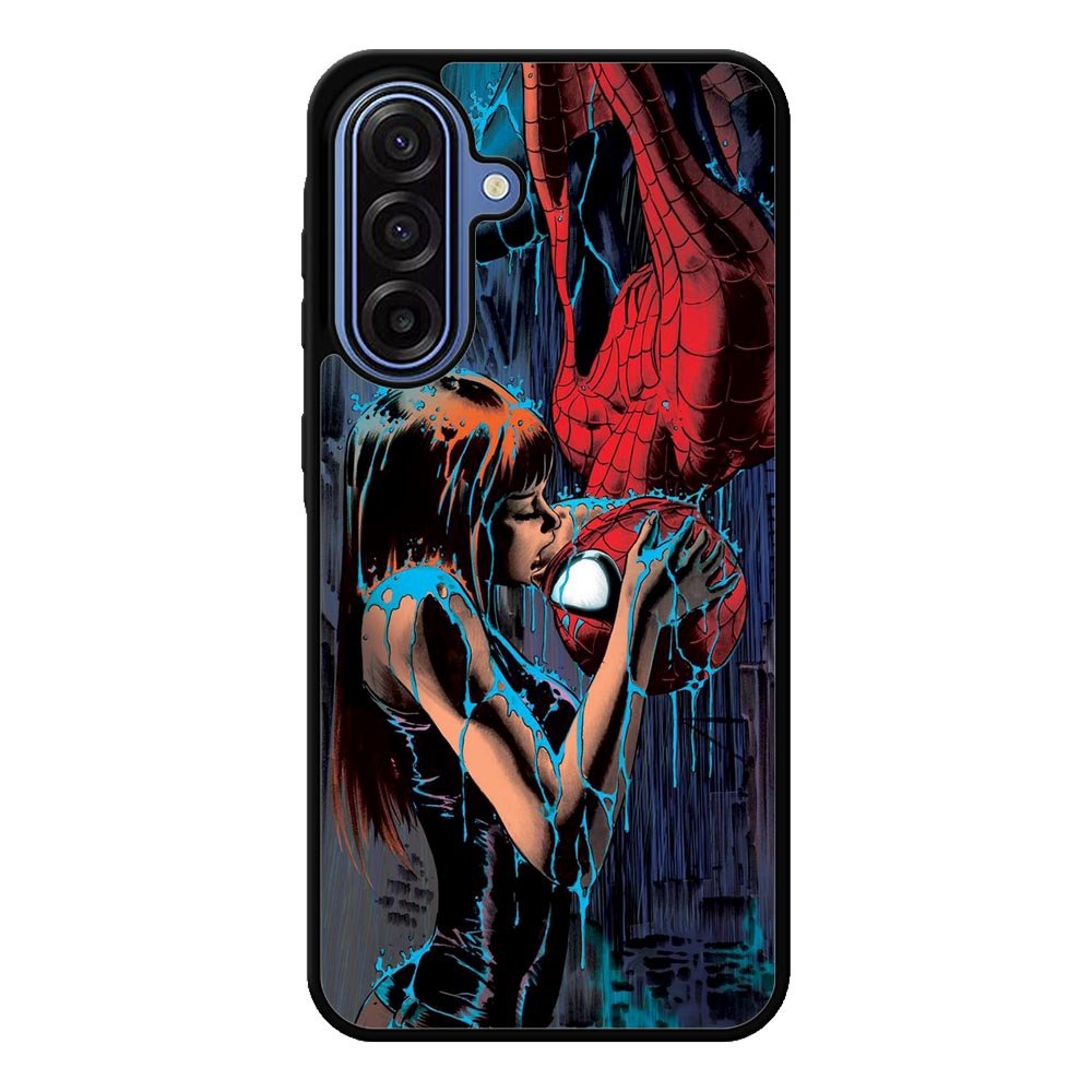 Spiderman Mary Jane Kissing Samsung Galaxy A17 Case QC1356