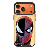 Venom Vs Spiderman Face iPhone 17 Pro Case QC1358