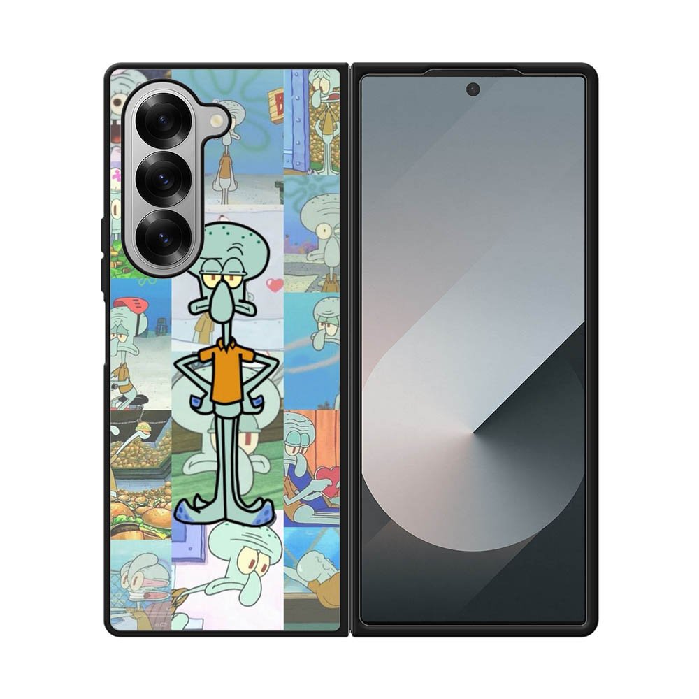Squidward Spongebob Wallpaper Samsung Galaxy Z Fold 7 5G Case QC1409